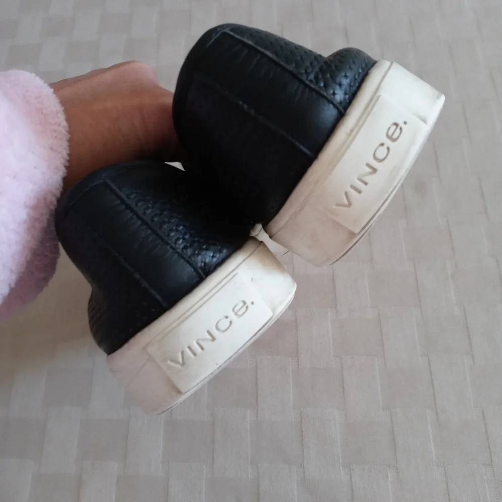 Vince Blair Leather Slip On Sneakers